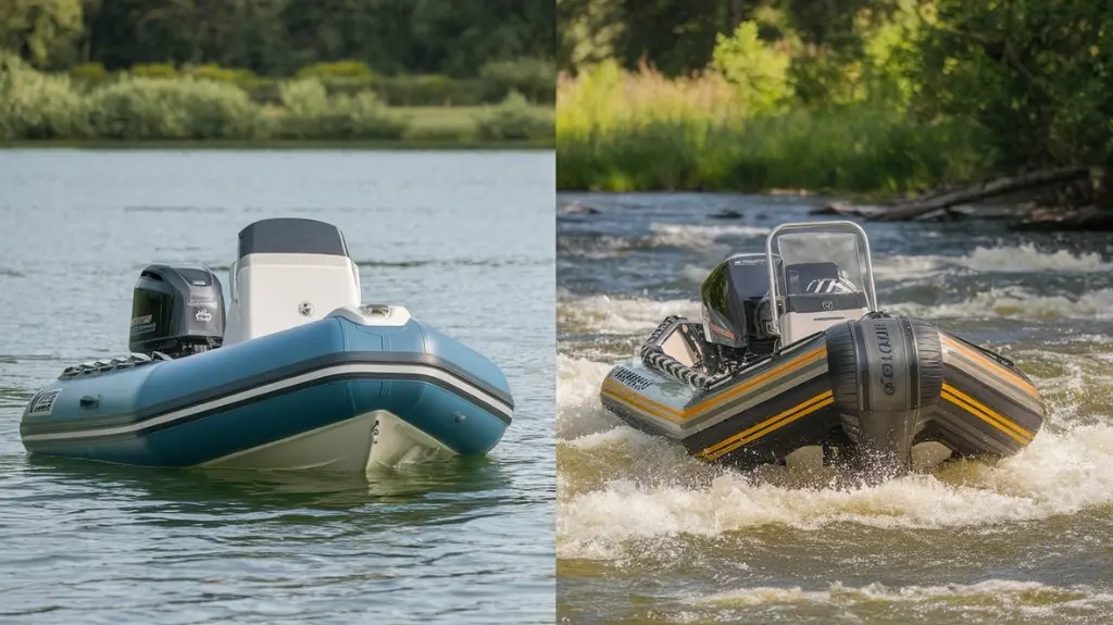 Comparison of inflatable boats for different adventure types.