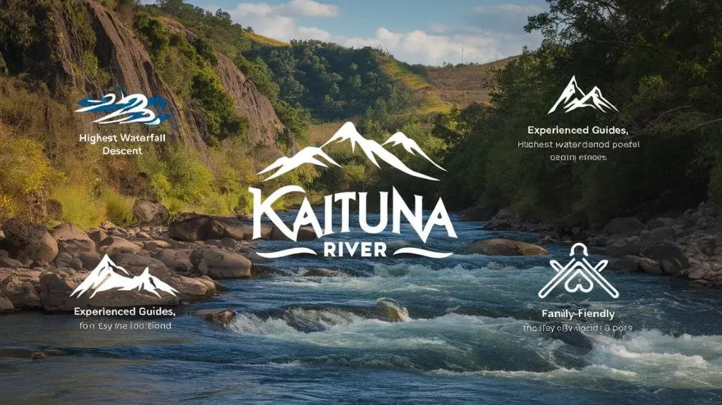 Graphic featuring top Kaituna River rafting companies with highlights of their services, ideal for choosing a rafting provider.