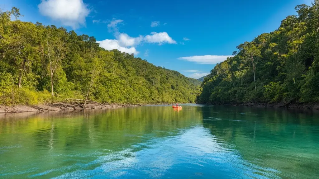 Discover the stunning natural beauty surrounding Pacuare River, making your white water rafting adventure in Costa Rica unforgettable