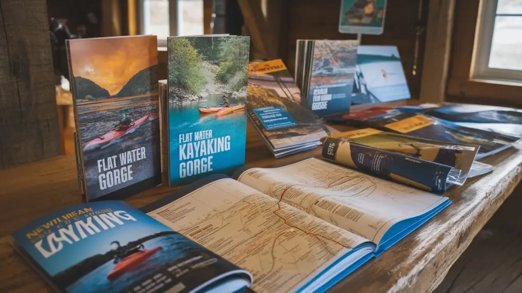 Collection of guidebooks, maps, and resources for flat water kayaking in the New River Gorge.