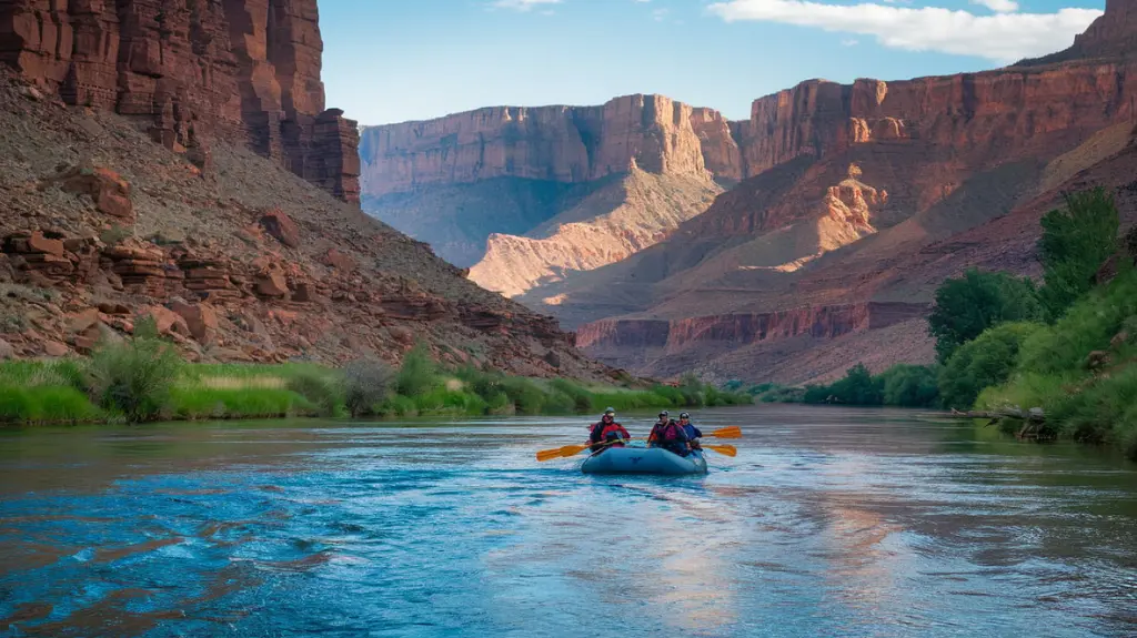 A peaceful short rafting trip on the Colorado River with stunning Grand Canyon scenery.