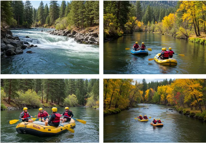 Seasonal rafting experiences in Bend, Oregon, from spring whitewater to fall scenic floats.