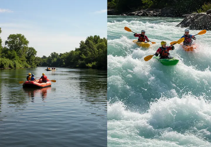 Family-friendly vs. thrill-seeking Utah rafting trip options compared.