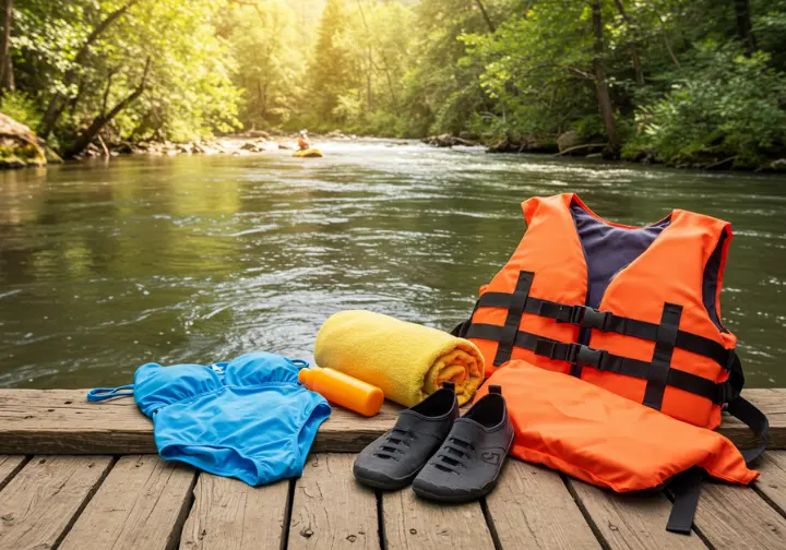 Essential items for a safe and fun rafting experience in Leavenworth.