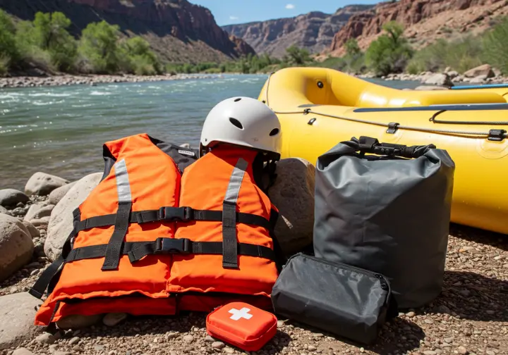 Essential rafting safety gear and preparation steps for Utah rivers.