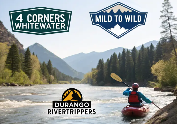 Logos of top rafting  in Durango, Colorado