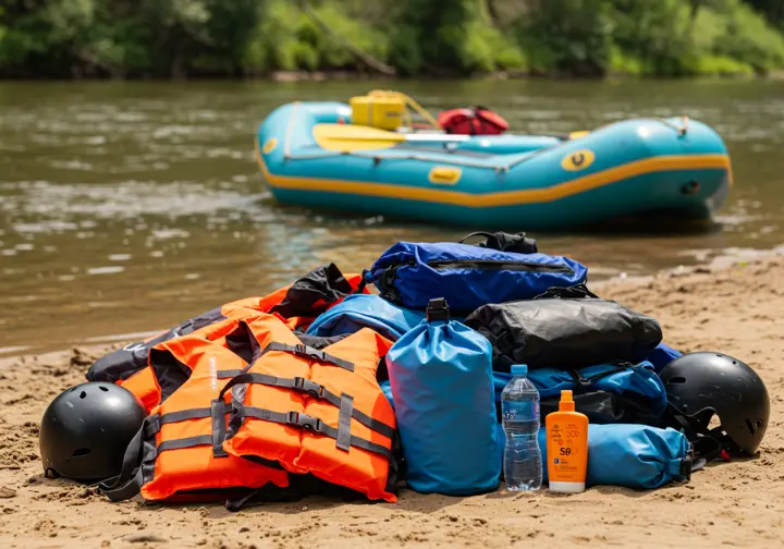 Essential rafting gear for a safe and enjoyable trip on Bend, Oregon rivers.