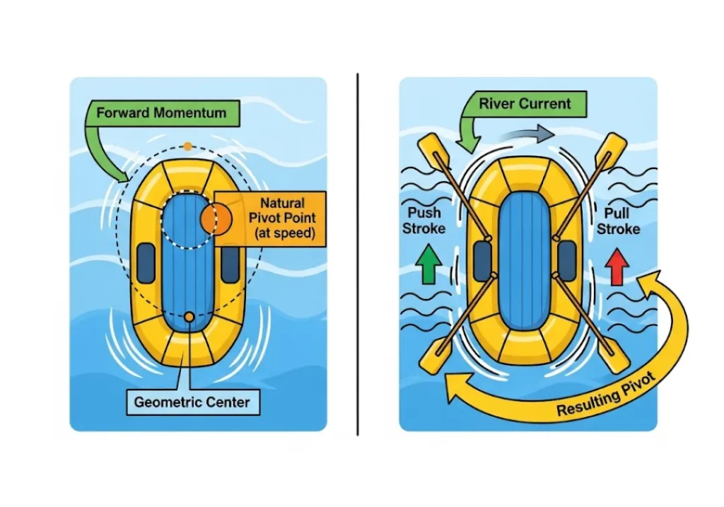 A two-panel infographic diagram in a modern explainer cartoon style, using a vibrant color palette, bold outlines, and a clean white background. A thin vertical line separates the two panels.
