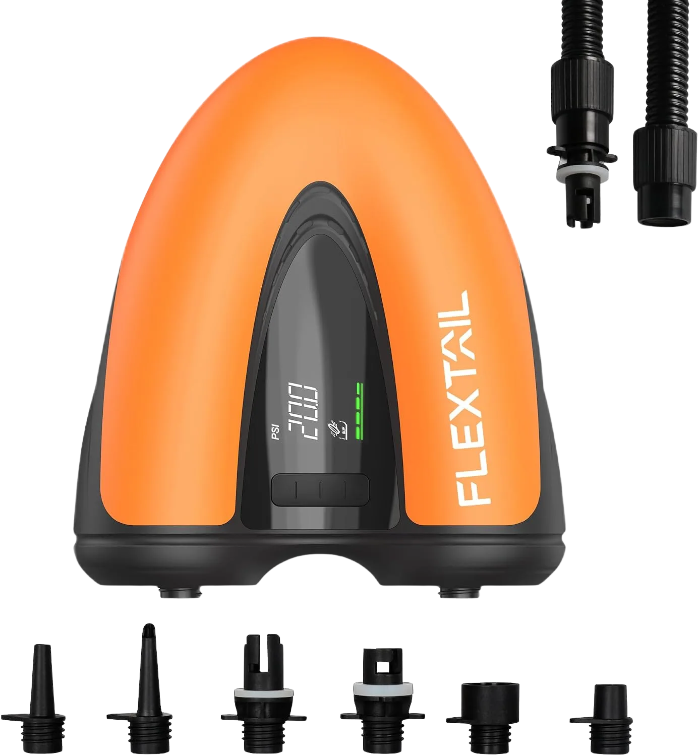 FLEXTAILGEAR EVO cordless SUP pump with 20 psi auto shut-off