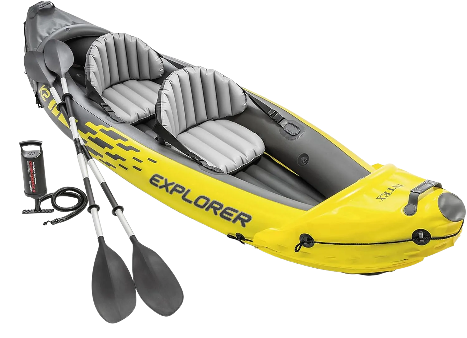 Intex Excursion Pro K2 budget tandem inflatable kayak for flatwater