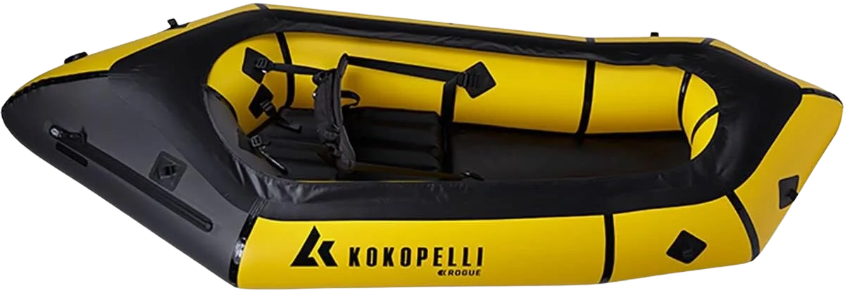 Kokopelli Rogue Spraydeck expedition packraft with closed deck and cargo zipper