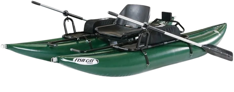 Outcast Fish Cat Panther frameless one-person fishing cataraft