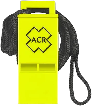 ACR WW-3 Res-Q flat whistle meeting the Coast Guard sound device requirement