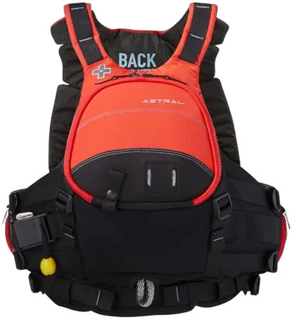 Astral GreenJacket Type V rescue PFD with Cordura shell and tack-stitched rescue harness