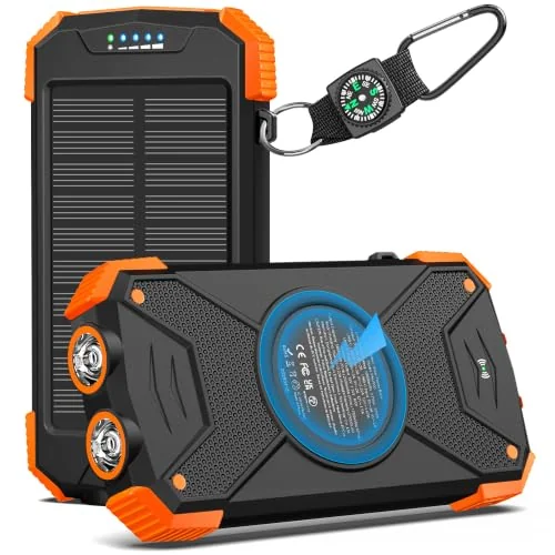BLAVOR 10000mAh solar power bank for multi-day rafting trips