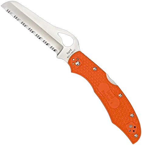 Byrd by Spyderco Cara Cara 2 Rescue folding knife with blunt serrated blade