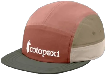 Cotopaxi Tech 5-Panel low-profile cap that fits under a rafting helmet