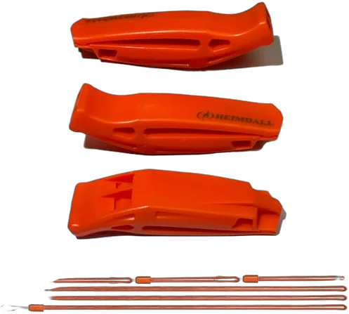 Heimdall pealess emergency whistle 2-pack that floats for raft crews