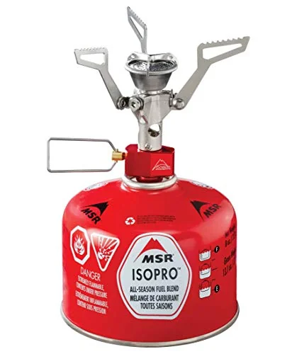 MSR PocketRocket 2 compact canister stove packed as a river trip backup