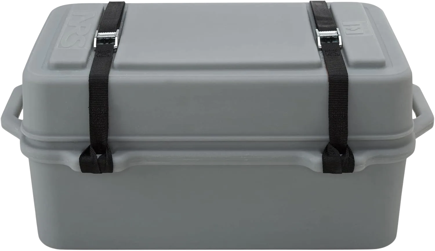 NRS Boulder rotomolded camping dry box for a raft frame