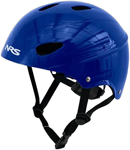 NRS Havoc Livery kayak helmet with ratchet dial-fit, the rental-fleet standard for rafting outfitters