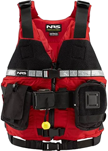 NRS Rapid Rescuer PFD, a Type V rescue vest with quick-release belt for river guides