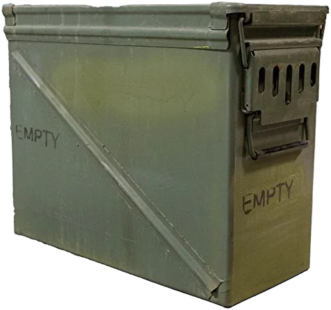NRS Surplus Rocket Box 20mm ammo can used as a DIY river groover container