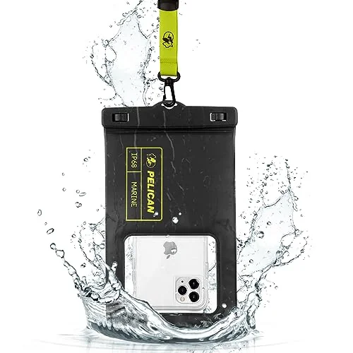 Pelican Marine XL waterproof floating phone pouch for whitewater rafting