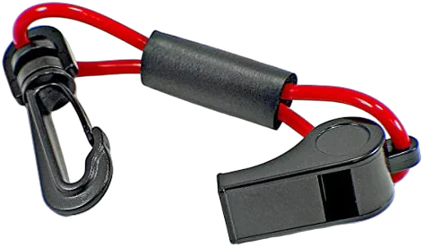 Propel Paddle Gear floating whistle with quick-access clip for paddlers