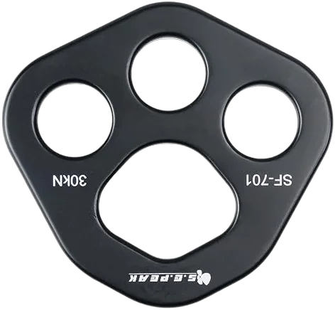 SEPEAK 30kN aluminum rigging plate for multi-point river rescue anchors