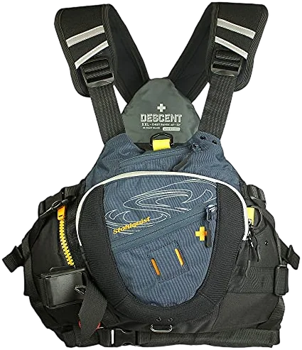 Stohlquist Descent rescue PFD with low-profile Wrapture torso for serious private boaters