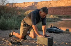 Best Groover Systems by Type, Capacity, and Price Groover system set up at a river camp above the Colorado River in Canyonlands at first light